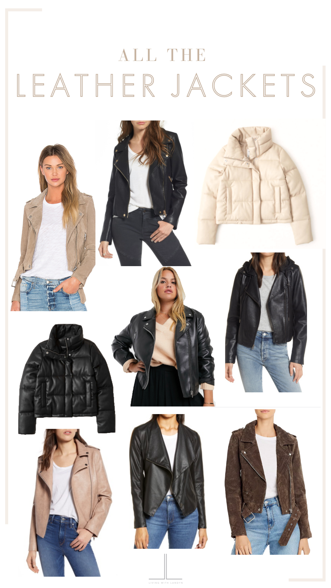 FALL LEATHER JACKETS | Living With Landyn